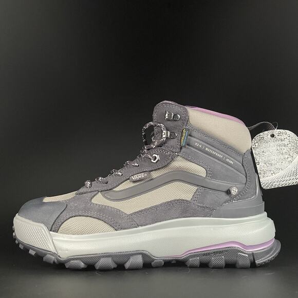 Vans Shoes - VANS Mte Crestline Women’s Size 8.5 Gray Purple Waterproof Hiking Ankle Boot NEW